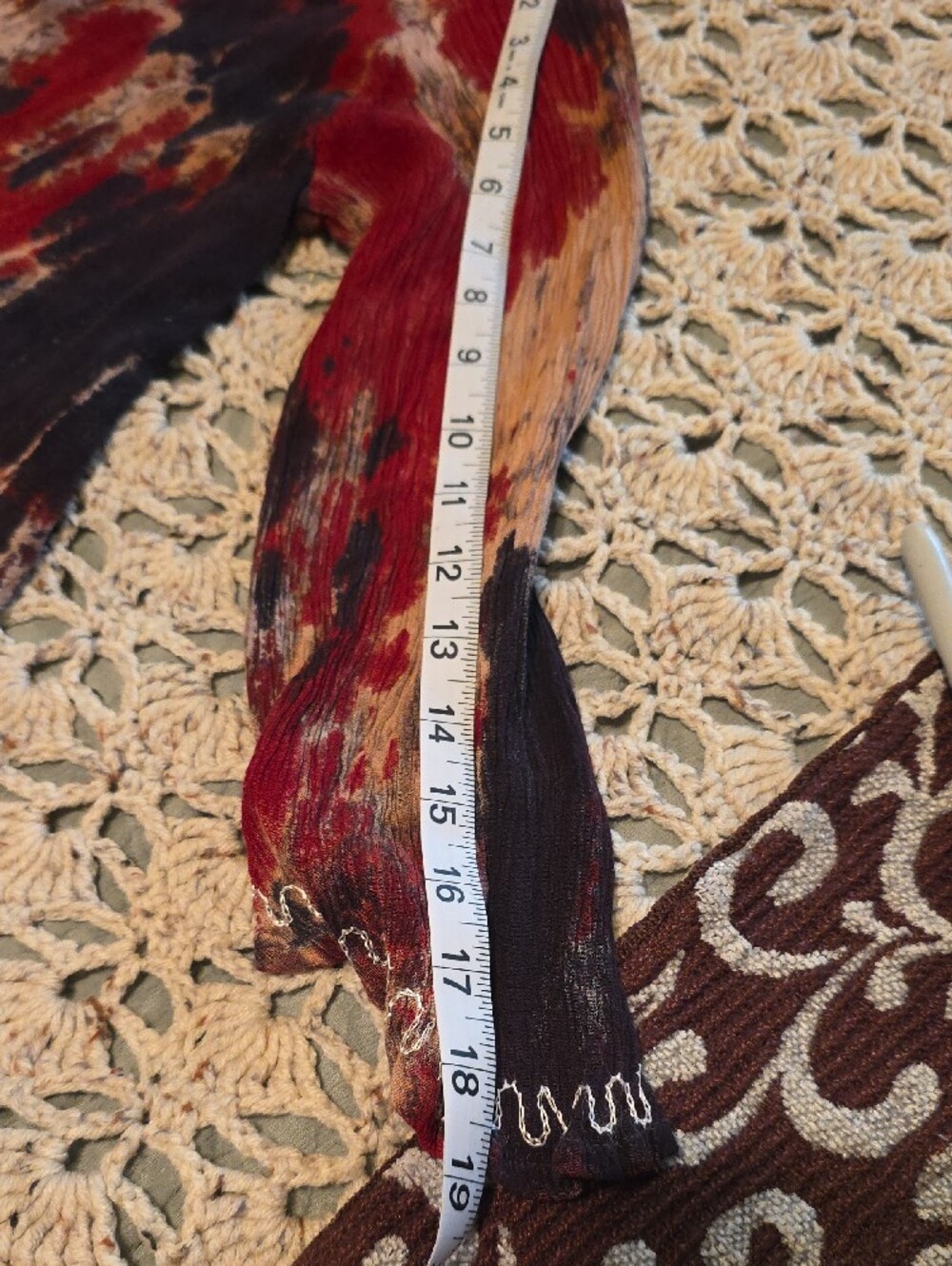 India Boutique Red and Black Tie-Dye Tunic - Picture 7 of 7